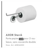 Hansgrohe Axor Starck dubbele toiletrolhouder chroom, Ophalen, Nieuw, Overige kleuren, Overige typen