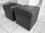 2 x Poef met opbergruimte, Bois, Enlèvement, Moins de 50 cm, Modern