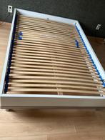 Tweepersoons bed wit, Huis en Inrichting, Slaapkamer | Bedden, Ophalen, Tweepersoons, 140 cm, Zo goed als nieuw