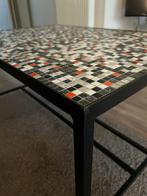 Vintage salontafel mozaiek (retro), Maison & Meubles, Tables | Tables de salon, 50 à 100 cm, Rectangulaire, Vintage / retro, 50 à 100 cm