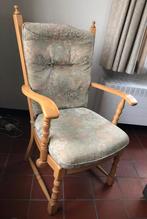 Eikenhouten zetel, comfortabel zittend., Huis en Inrichting, Fauteuils, Ophalen, Gebruikt, Hout, Klassiek