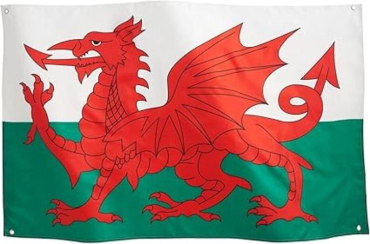 Vlag van Wales | 91 x 152 cm | Nieuw, Diversen, Vlaggen en Wimpels, Nieuw, Verzenden