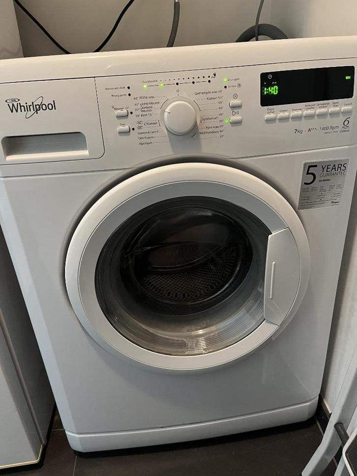 Whirlpool wasmachine 7kg A+++ 1400rpm - AWO/C 7350, Elektronische apparatuur, Wasmachines, Gebruikt, Voorlader, 6 tot 8 kg, 85 tot 90 cm