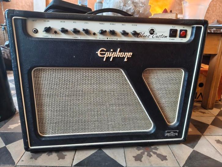Epiphone blues custom versterker, Muziek en Instrumenten, Versterkers | Bas en Gitaar, Zo goed als nieuw, Ophalen