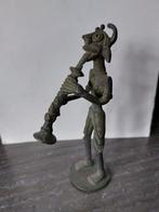 Bronzen beeldje muzikant India Tribal art, Antiek en Kunst, Ophalen of Verzenden, Brons
