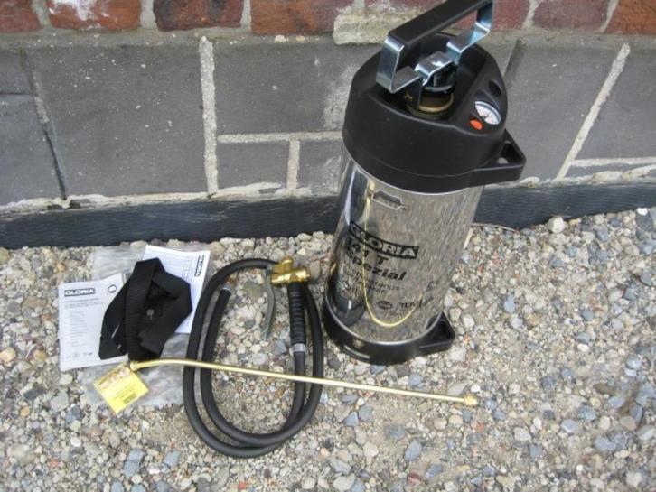 Gloria profi RVS druksproeier type 141 T met manometer 6 bar, Tuin en Terras, Tuinsproeiers, Nieuw, Handsproeier, Ophalen of Verzenden