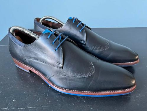 Floris van Bommel herenschoenen maat 9 / 43, Kleding | Heren, Schoenen, Zo goed als nieuw, Veterschoenen, Zwart, Ophalen of Verzenden