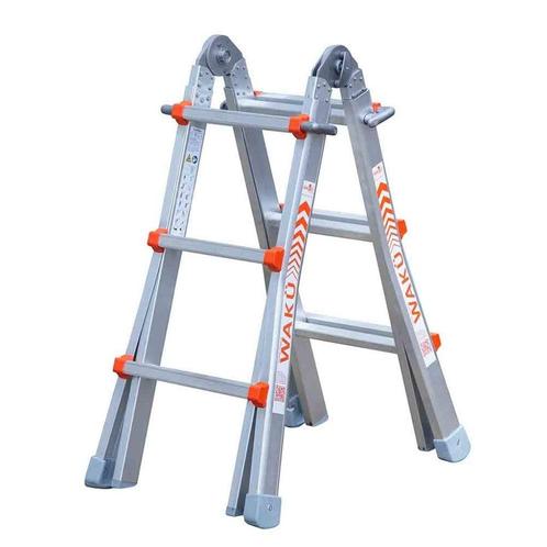 Waku ladder multifunctionele telescoopladder, Doe-het-zelf en Bouw, Ladders en Trappen, Nieuw, Ladder, Opvouwbaar of Inschuifbaar