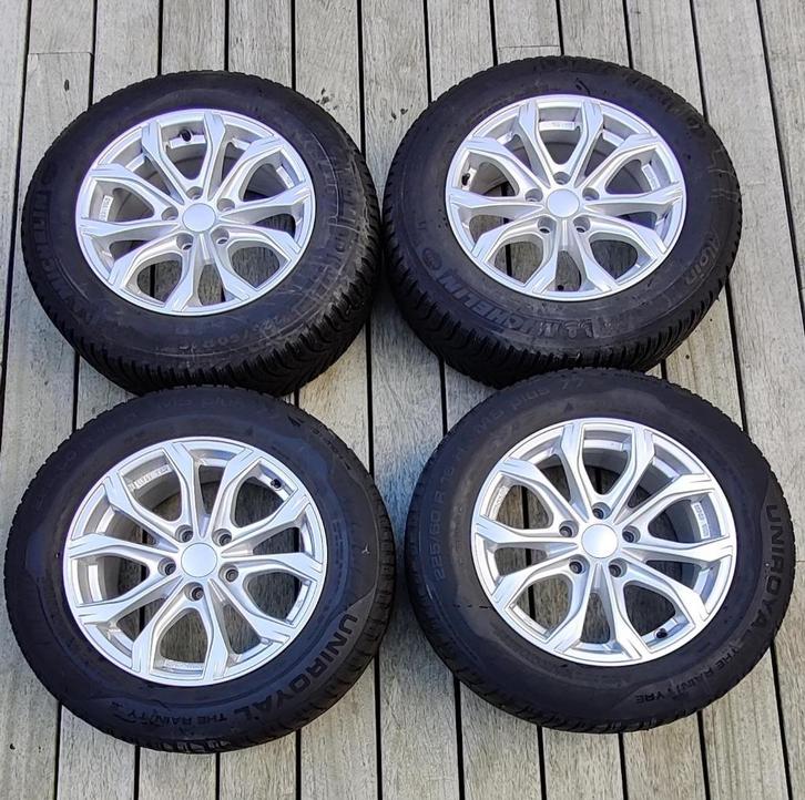 Winterbanden op velg 16 inch, Auto-onderdelen, Banden en Velgen, Banden en Velgen, Winterbanden, 16 inch, 225 mm, Personenwagen