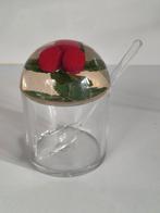 Retro confituurpot met lepel, Antiek en Kunst, Ophalen of Verzenden