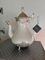 Bricard theepot wit/zilver, Enlèvement ou Envoi, Neuf, Porcelaine, Autres types