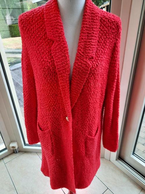 Prachtig vest CAROLINE BISS - 46, Kleding | Dames, Truien en Vesten, Zo goed als nieuw, Maat 46/48 (XL) of groter, Rood, Ophalen of Verzenden