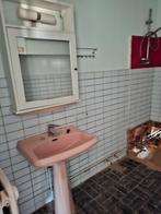 Vintage badkamermeubel en wastafel, Ophalen, Spiegelkast