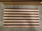 Akoestische wanden (walnootlook) - bruikbare resten, Doe-het-zelf en Bouw, Hout en Planken, Ophalen, Zo goed als nieuw, Overige typen