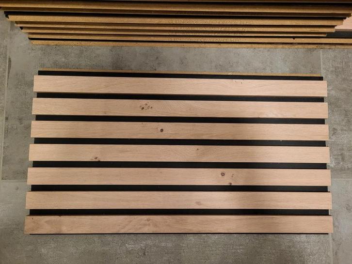 Akoestische wanden (walnootlook) - bruikbare resten, Doe-het-zelf en Bouw, Hout en Planken, Zo goed als nieuw, Overige typen, Ophalen