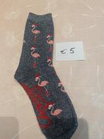 Kerstsokken flamingo, Kleding | Dames, Ophalen, Zo goed als nieuw, Maat 35 t/m 38