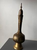 Aiguière ancienne en laiton gravé - 34 cm, Enlèvement ou Envoi