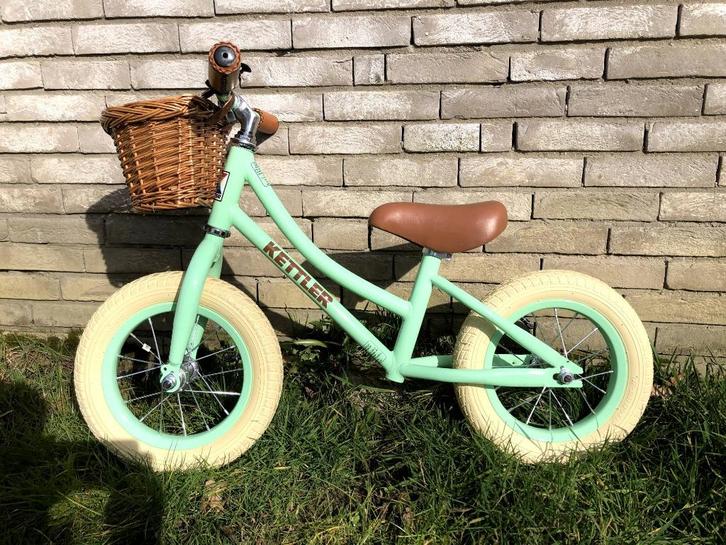 Loopfiets 12 inch Kettler Go munt groen, Kinderen en Baby's, Speelgoed | Buiten | Voertuigen en Loopfietsen, Nieuw, Loopfiets
