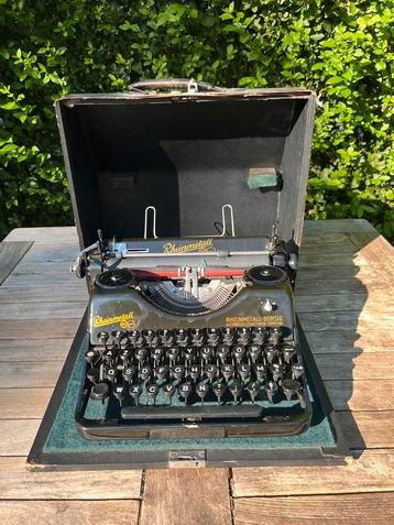 Rheinmetall Borsig 1940 Draagbare Typemachine met Hardcase beschikbaar voor biedingen