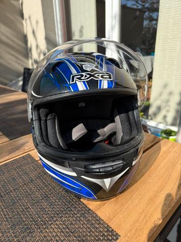 Casque moto enfants RXA bleu foncé /noir/ blanc beschikbaar voor biedingen