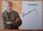 Autographe original de l'acteur Pierre Mondy, Enlèvement ou Envoi, Comme neuf, Signé