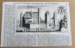 Kasteel (gravure) - omgeving Antwerpen - 17/18e eeuw, Verzenden, Zo goed als nieuw, Gebouw, Prent