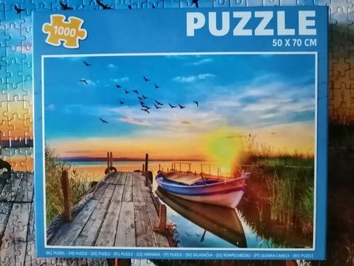 Puzzle 1000 pièces "Ponton du lac", Hobby & Loisirs créatifs, Sport cérébral & Puzzles, Comme neuf, Puzzle, Enlèvement ou Envoi