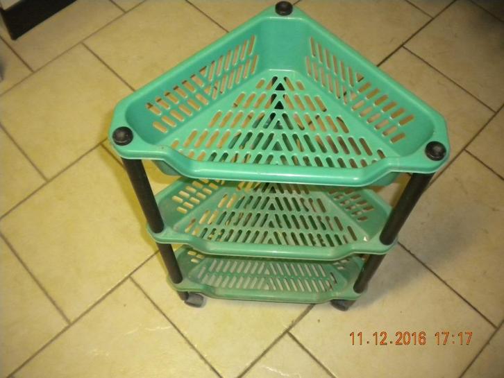 Groen rolkarretje, Huis en Inrichting, Woonaccessoires | Overige, Ophalen