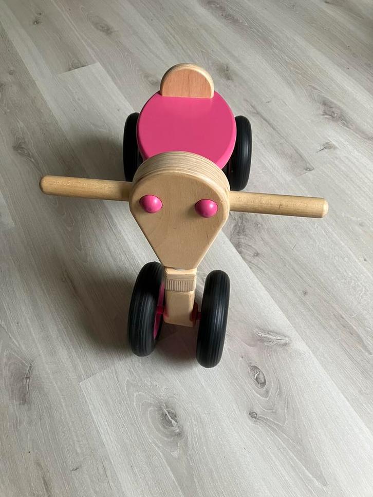 Houten loopfiets Van Dijk, Kinderen en Baby's, Speelgoed | Houten speelgoed, Zo goed als nieuw, Ophalen