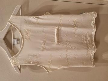 Witte mouwloze top Versace Jeans maat L beschikbaar voor biedingen