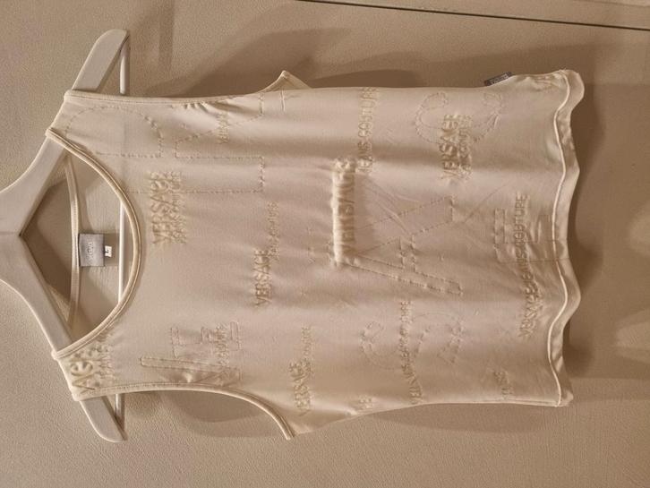 Witte mouwloze top Versace Jeans maat L, Kleding | Dames, Topjes, Zo goed als nieuw, Maat 42/44 (L), Wit, Zonder mouw, Ophalen of Verzenden