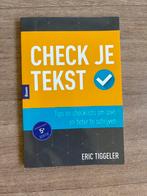 Eric Tiggeler - Check je tekst, Ophalen of Verzenden, Zo goed als nieuw, Eric Tiggeler