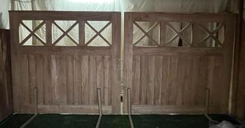 poort teak, Tuin en Terras, Ophalen, 150 tot 200 cm, Nieuw, Draaipoort