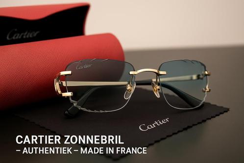 Luxe Cartier zonnebril – Goud & Blauwe Glazen, Handtassen en Accessoires, Zonnebrillen en Brillen | Heren, Nieuw, Ophalen