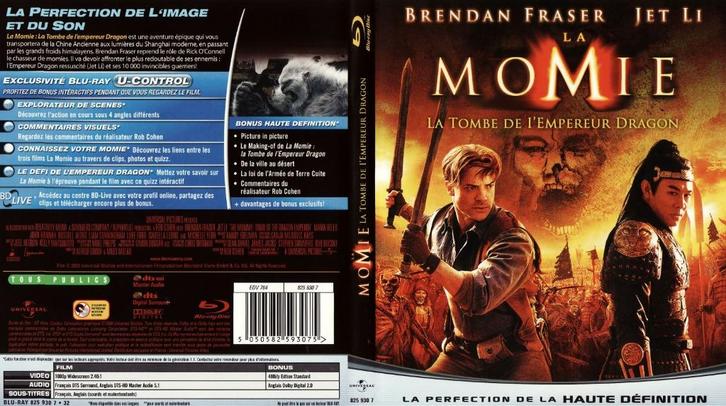 la momie  la tombe de l’empereur dragon (blu-ray) neuf, Cd's en Dvd's, Blu-ray, Zo goed als nieuw, Avontuur, Ophalen of Verzenden