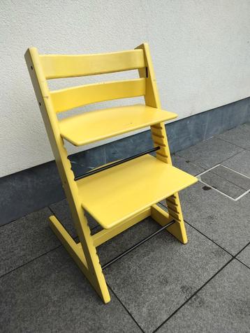 Stokke Tripp Trapp meegroeistoel geel beschikbaar voor biedingen