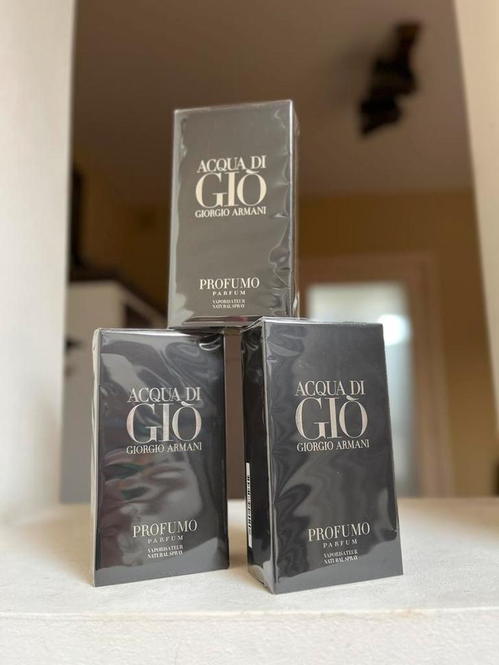 3 flessen Acqua Di Gio Profumo 125ml / nieuw / discontinued!, Bijoux, Sacs & Beauté, Beauté | Parfums, Neuf, Enlèvement ou Envoi