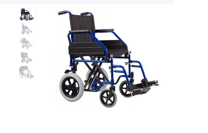 CHAISE DE TRANSFERT MÉDICALE Able2, Divers, Chaises roulantes, Comme neuf, Fauteuil roulant à pousser, Enlèvement