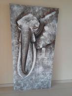 Canvas olifant .Breedte 78cm lengte 160cm., Huis en Inrichting, Ophalen