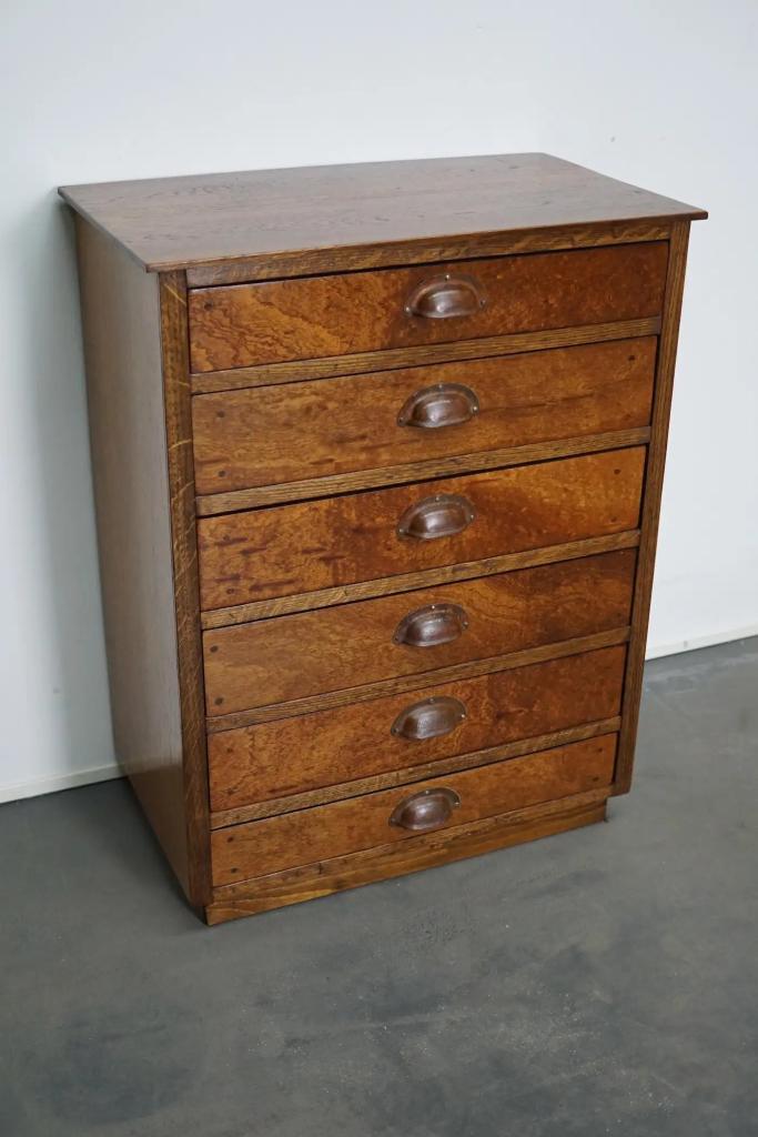 Duitse eiken apothekerskast, midden 20e eeuw, Antiek en Kunst, Antiek | Meubels | Kasten, Ophalen of Verzenden