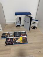 Pack complet PS5 Slim + 7 jeux + accessoires, Ophalen, Zo goed als nieuw, Playstation 5