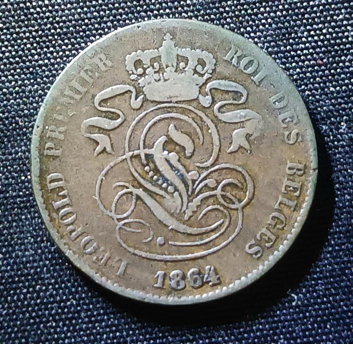 2 cent 1864 - Leopold I, Postzegels en Munten, Munten | België, Losse munt, Verzenden