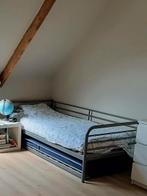 Bed (Ikea)- 1 persoonsbed - 90x200 + onderschuif logeerbed, Huis en Inrichting, Ophalen, Gebruikt, 90 cm, Eenpersoons