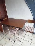 Table de cuisine 1m20 cm × 75cm 2m00 vintege avec 4 chaises, 150 tot 200 cm, 200 cm of meer, Zo goed als nieuw, Vijf personen of meer