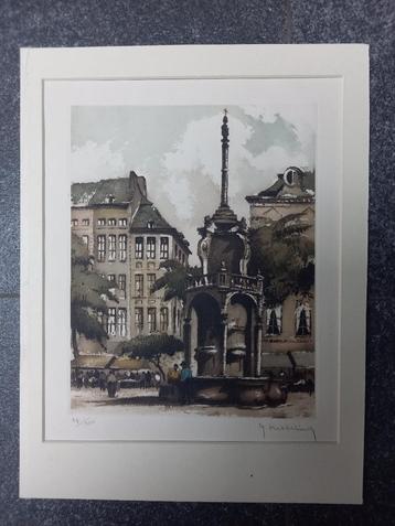 Roger Hebbelinck - ets - Le perron, Liège, Enlèvement ou Envoi