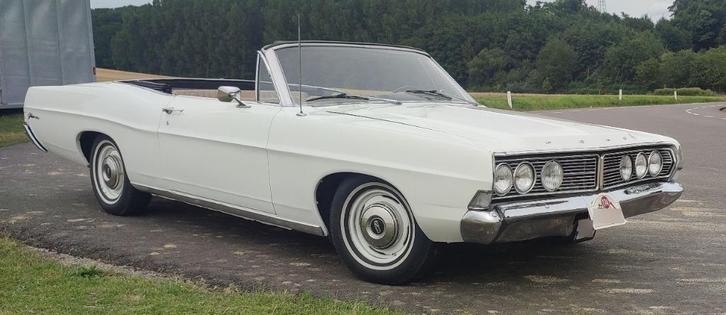 Ford Galaxie 500 convertible 1968 302cid V8, Auto's, Oldtimers, Particulier, Ford, Benzine, Cabriolet, 2 deurs, Automaat, Wit