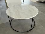 Table basse ronde en marbre 45xØ80, Maison & Meubles, 50 à 100 cm, Autres matériaux, Rond, 50 à 100 cm