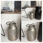 Pot de laiterie ancien métal brut charme industriel vintage, Enlèvement