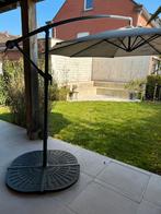 Zweefparasol 3m met voet en gewichten, Tuin en Terras, Ophalen, Zo goed als nieuw, Zweefparasol