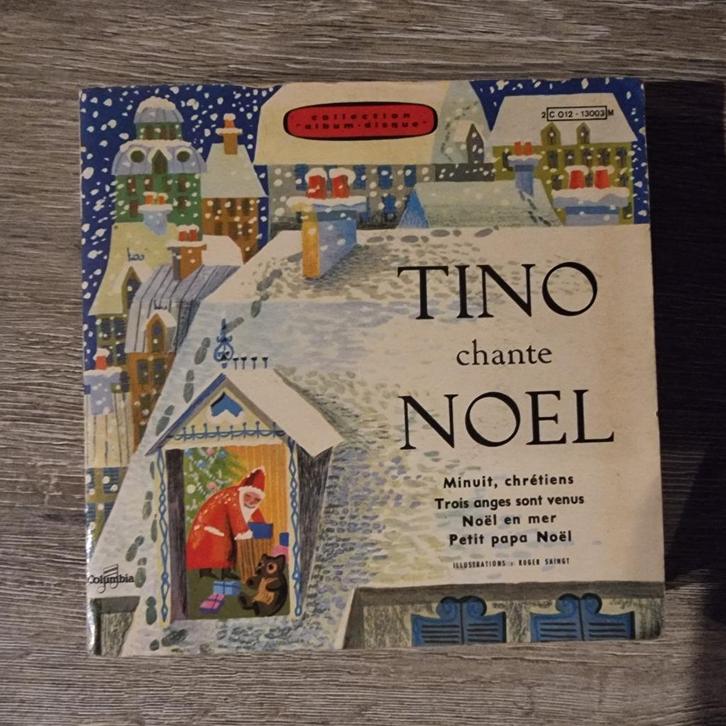 EP Tino chante Noël, Cd's en Dvd's, Vinyl Singles, Gebruikt, EP, Overige genres, 7 inch, Ophalen of Verzenden